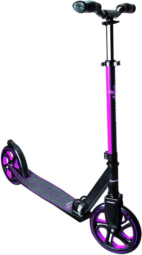 Laad afbeelding in Galerijviewer, muuwmi Aluminium step Neon – step, 180 mm, ABEC 5, GS-getest, in hoogte verstelbaar, wielen met ledverlichting, groen-zwart - happygetfit.com
