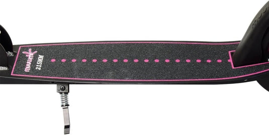 muuwmi Aluminium step Neon – step, 180 mm, ABEC 5, GS-getest, in hoogte verstelbaar, wielen met ledverlichting, groen-zwart - happygetfit.com
