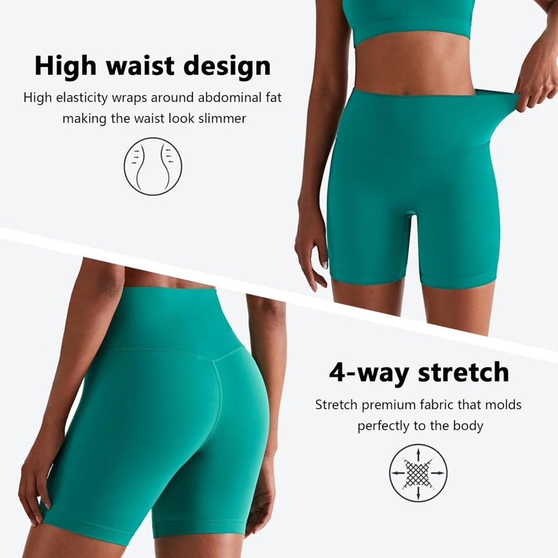 Laad afbeelding in Galerijviewer, Naadloze dames sportshort high waist stretch - happygetfit.com
