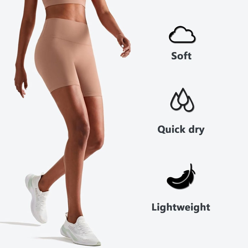 Laad afbeelding in Galerijviewer, Naadloze dames sportshort high waist stretch - happygetfit.com
