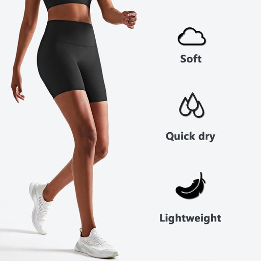 Naadloze dames sportshort high waist stretch - happygetfit.com