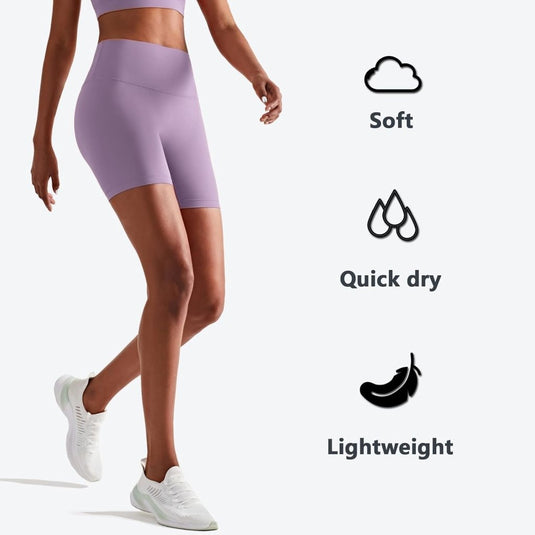 Naadloze dames sportshort high waist stretch - happygetfit.com