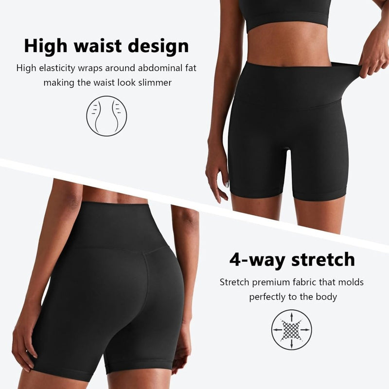 Laad afbeelding in Galerijviewer, Naadloze dames sportshort high waist stretch - happygetfit.com
