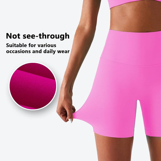 Naadloze dames sportshort high waist stretch - happygetfit.com
