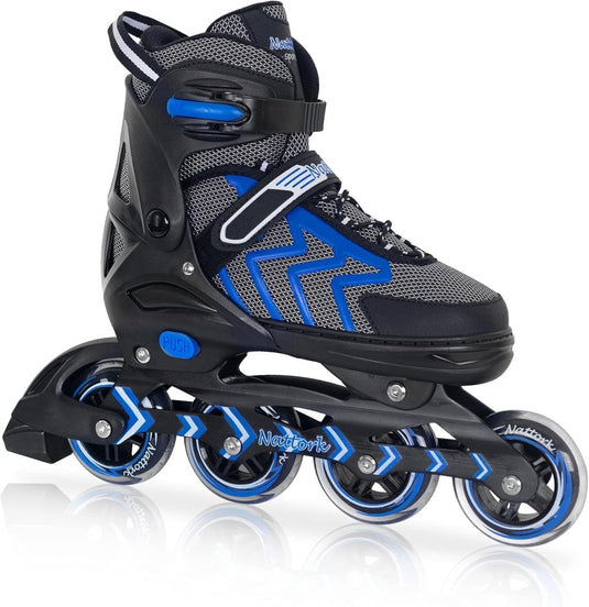 Nattork Verstelbare inline skates voor kinderen en volwassenen met oplichtend wiel, outdoor en indoor verlichte rolschaatsen voor jongens en meisjes, beginners - happygetfit.com