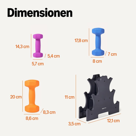 Neopreen dumbbells met antislip grip – halters – fitness gewichten - happygetfit.com