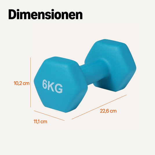 Neopreen dumbbells met antislip grip – halters – fitness gewichten - happygetfit.com