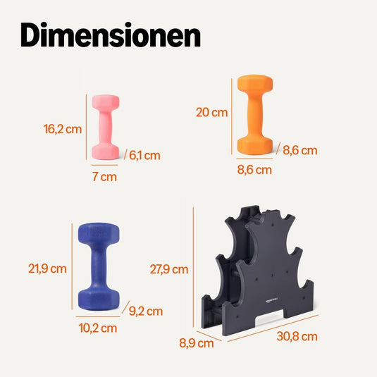 Neopreen dumbbells met antislip grip – halters – fitness gewichten - happygetfit.com