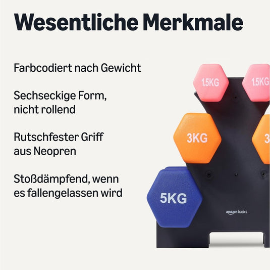 Neopreen dumbbells met antislip grip – halters – fitness gewichten - happygetfit.com
