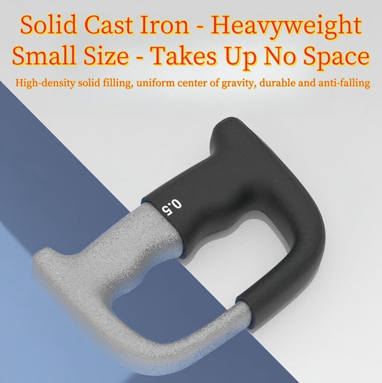 Neopreen dumbbells met D-greep set van 2 stuks - happygetfit.com