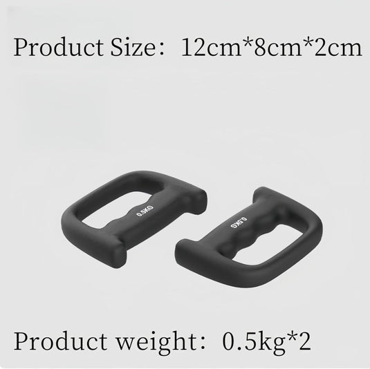 Neopreen dumbbells met D-greep set van 2 stuks - happygetfit.com
