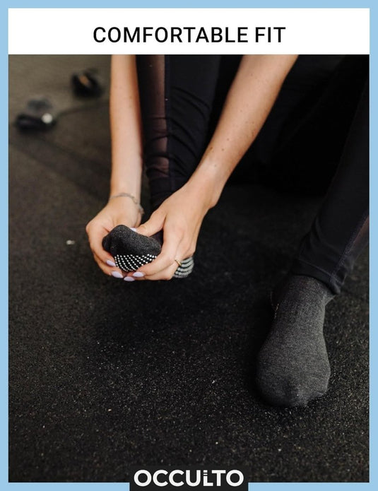 Occulto Women Pilates Grip Socks 2-4 Pack (Model: Mady), Yoga Grip Socks - happygetfit.com