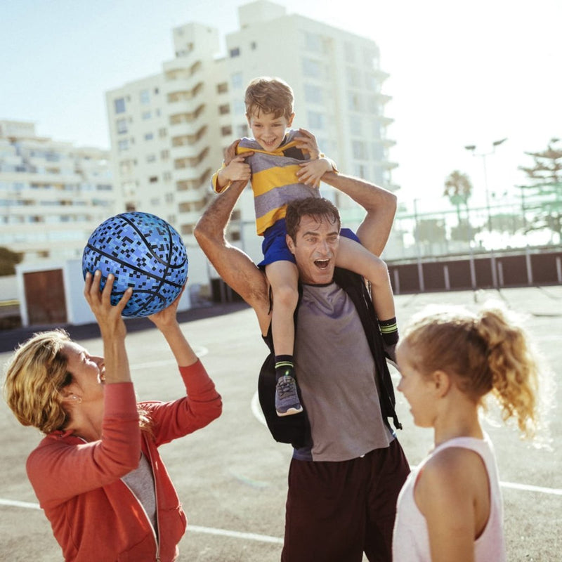 Load image into Gallery viewer, Official Rubber Basketball Outdoor Indoor Mens Basketball Ball Size 3/4/5/6/7 for Kids Youth Teen Boys and Girls Gift Ideas(Without Pump) - happygetfit.com
