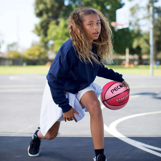 Official Rubber Basketball Outdoor Indoor Mens Basketball Ball Size 3/4/5/6/7 for Kids Youth Teen Boys and Girls Gift Ideas(Without Pump) - happygetfit.com