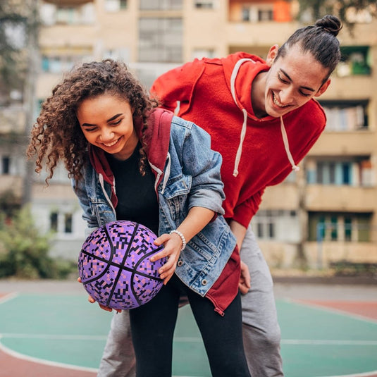 Official Rubber Basketball Outdoor Indoor Mens Basketball Ball Size 3/4/5/6/7 for Kids Youth Teen Boys and Girls Gift Ideas(Without Pump) - happygetfit.com