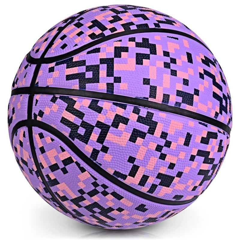 Load image into Gallery viewer, Official Rubber Basketball Outdoor Indoor Mens Basketball Ball Size 3/4/5/6/7 for Kids Youth Teen Boys and Girls Gift Ideas(Without Pump) - happygetfit.com
