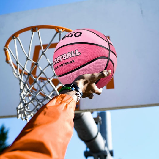 Official Rubber Basketball Outdoor Indoor Mens Basketball Ball Size 3/4/5/6/7 for Kids Youth Teen Boys and Girls Gift Ideas(Without Pump) - happygetfit.com
