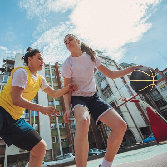 Official Rubber Basketball Outdoor Indoor Mens Basketball Ball Size 3/4/5/6/7 for Kids Youth Teen Boys and Girls Gift Ideas(Without Pump) - happygetfit.com