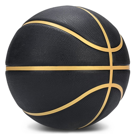 Official Rubber Basketball Outdoor Indoor Mens Basketball Ball Size 3/4/5/6/7 for Kids Youth Teen Boys and Girls Gift Ideas(Without Pump) - happygetfit.com
