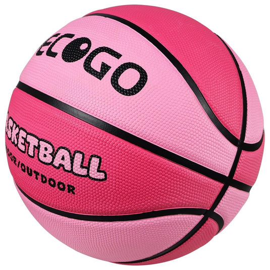 Official Rubber Basketball Outdoor Indoor Mens Basketball Ball Size 3/4/5/6/7 for Kids Youth Teen Boys and Girls Gift Ideas(Without Pump) - happygetfit.com