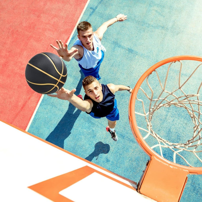 Load image into Gallery viewer, Official Rubber Basketball Outdoor Indoor Mens Basketball Ball Size 3/4/5/6/7 for Kids Youth Teen Boys and Girls Gift Ideas(Without Pump) - happygetfit.com
