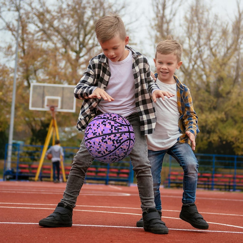 Load image into Gallery viewer, Official Rubber Basketball Outdoor Indoor Mens Basketball Ball Size 3/4/5/6/7 for Kids Youth Teen Boys and Girls Gift Ideas(Without Pump) - happygetfit.com
