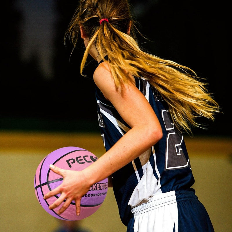 Load image into Gallery viewer, Official Rubber Basketball Outdoor Indoor Mens Basketball Ball Size 3/4/5/6/7 for Kids Youth Teen Boys and Girls Gift Ideas(Without Pump) - happygetfit.com
