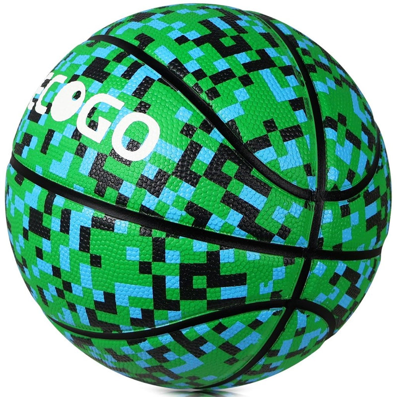 Load image into Gallery viewer, Official Rubber Basketball Outdoor Indoor Mens Basketball Ball Size 3/4/5/6/7 for Kids Youth Teen Boys and Girls Gift Ideas(Without Pump) - happygetfit.com
