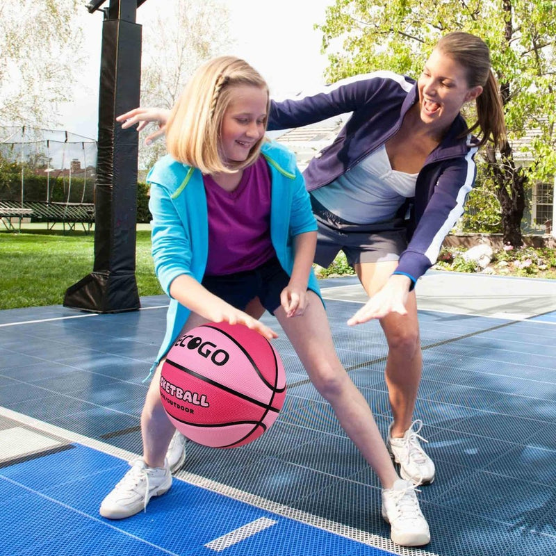 Load image into Gallery viewer, Official Rubber Basketball Outdoor Indoor Mens Basketball Ball Size 3/4/5/6/7 for Kids Youth Teen Boys and Girls Gift Ideas(Without Pump) - happygetfit.com
