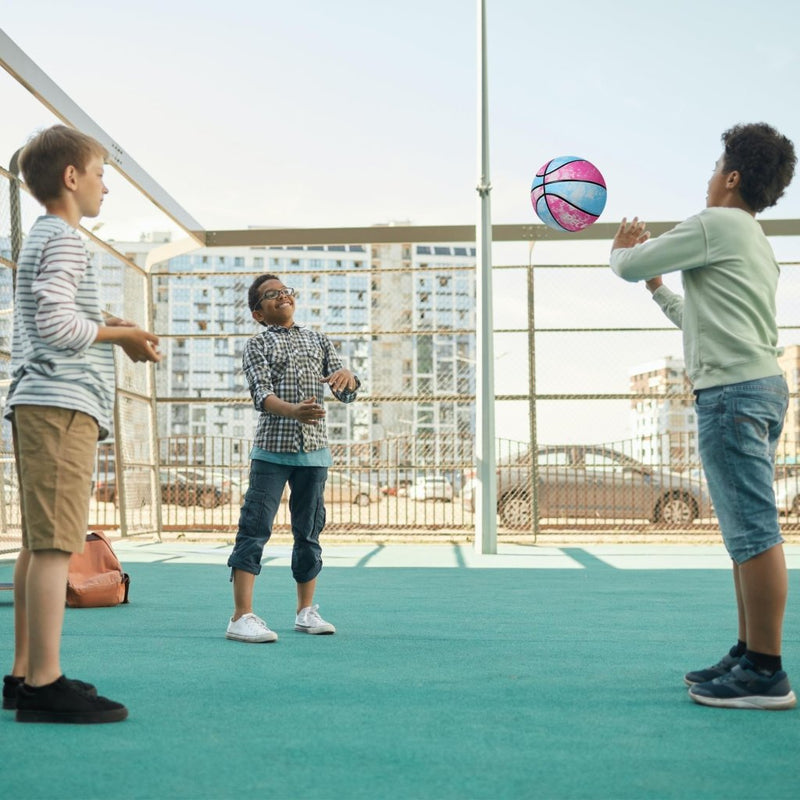 Load image into Gallery viewer, Official Rubber Basketball Outdoor Indoor Mens Basketball Ball Size 3/4/5/6/7 for Kids Youth Teen Boys and Girls Gift Ideas(Without Pump) - happygetfit.com
