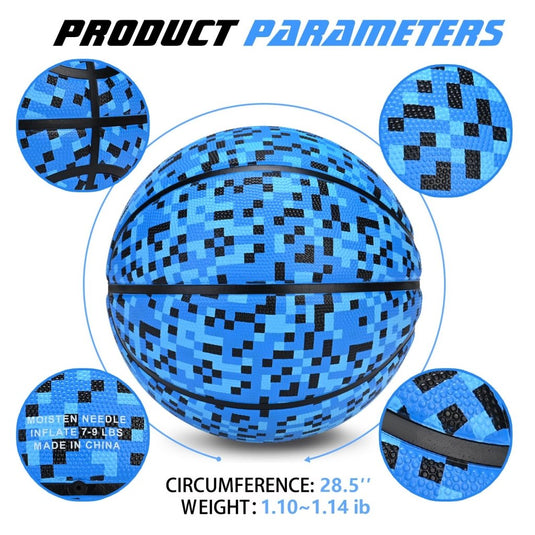 Official Rubber Basketball Outdoor Indoor Mens Basketball Ball Size 3/4/5/6/7 for Kids Youth Teen Boys and Girls Gift Ideas(Without Pump) - happygetfit.com