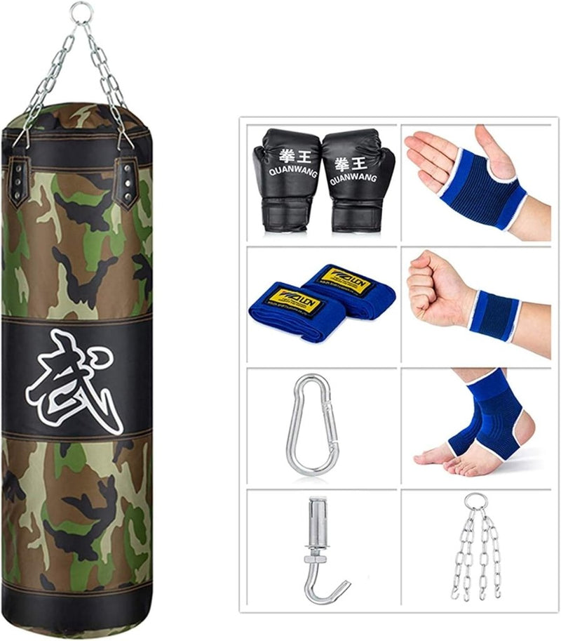 Chargez l'image dans la visionneuse de la galerie, Ongevulde bokszak met handschoenen en ophangset - happygetfit.com

