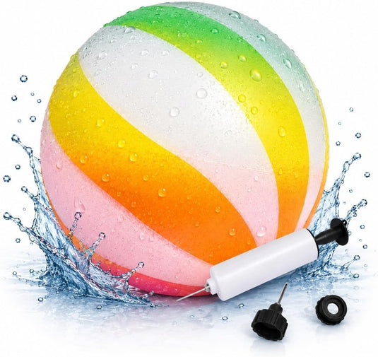 Opblaasbare duikbal 20 cm met water- en luchtvulling inclusief pomp – onderwaterspel – zwembalspeelgoed - happygetfit.com