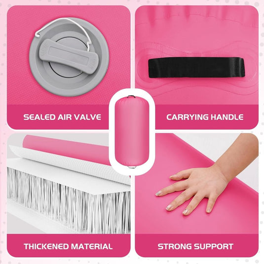 Opblaasbare turnmat 3 m met air roller – 10 cm dik – gymnastiekmat met elektrische pomp voor tumbling en cheerleading - happygetfit.com