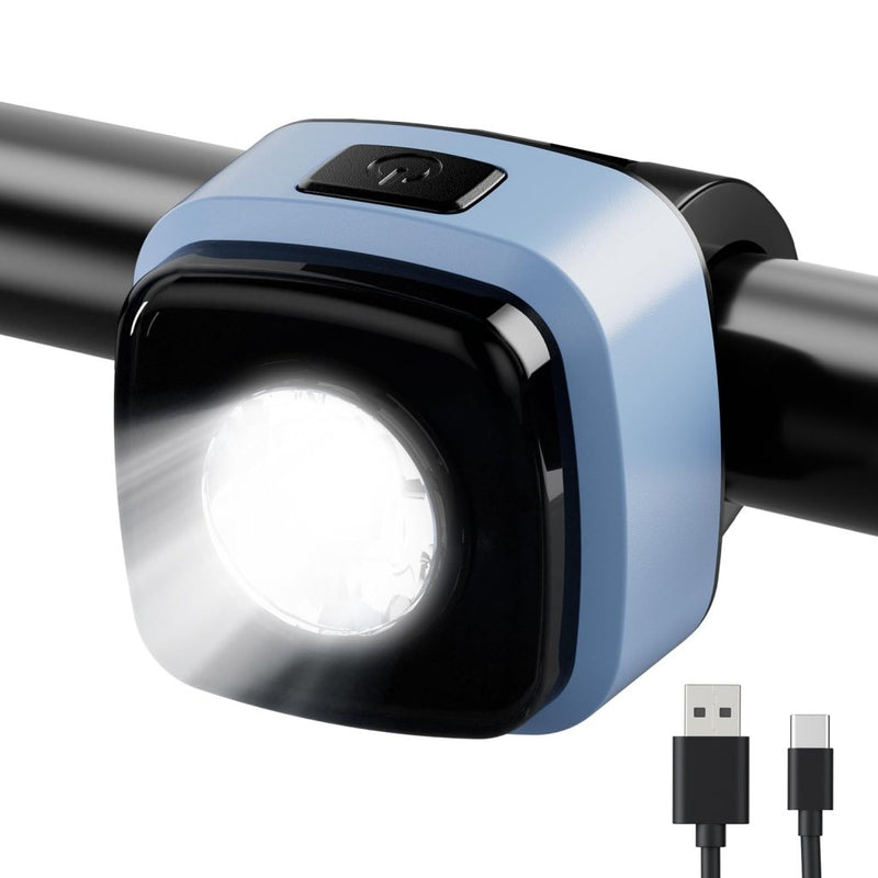 Załaduj obraz do przeglądarki galerii, Oplaadbaar fietsvoorlicht USB-C IPX5 waterbestendig met 3 lichtstanden – fietslamp – fietsverlichting - happygetfit.com
