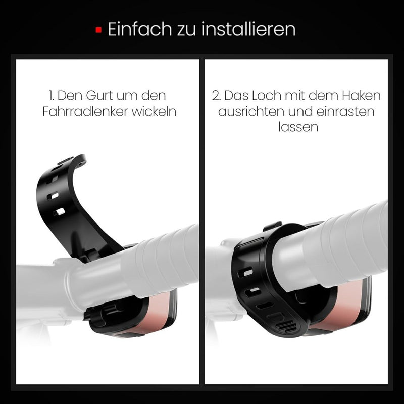 Załaduj obraz do przeglądarki galerii, Oplaadbaar fietsvoorlicht USB-C IPX5 waterbestendig met 3 lichtstanden – fietslamp – fietsverlichting - happygetfit.com
