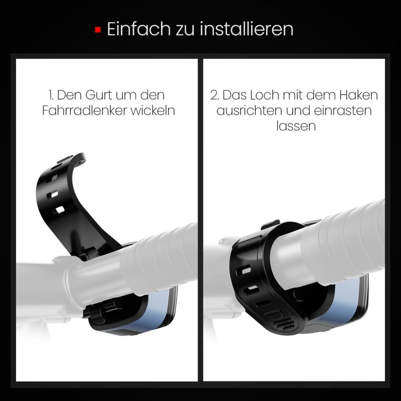 Załaduj obraz do przeglądarki galerii, Oplaadbaar fietsvoorlicht USB-C IPX5 waterbestendig met 3 lichtstanden – fietslamp – fietsverlichting - happygetfit.com
