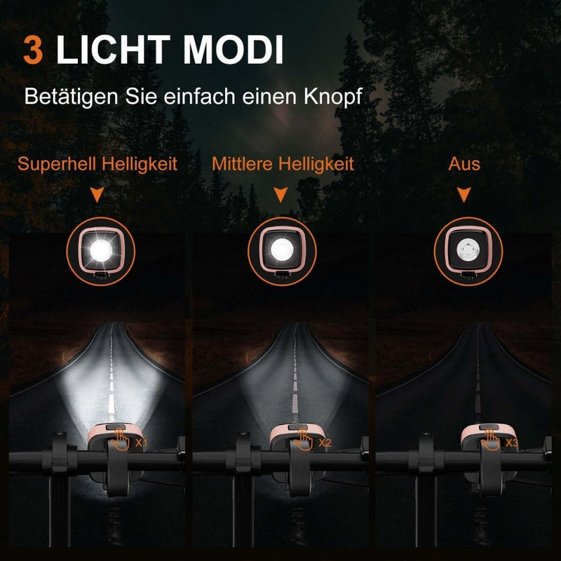 Chargez l'image dans la visionneuse de la galerie, Oplaadbare fietsverlichting set USB-C IPX5 met voor- en achterlicht – fietslamp – LED fietslicht - happygetfit.com
