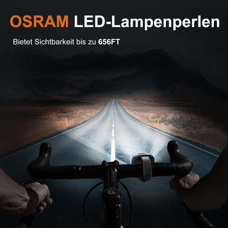 Chargez l'image dans la visionneuse de la galerie, Oplaadbare fietsverlichting set USB-C IPX5 met voor- en achterlicht – fietslamp – LED fietslicht - happygetfit.com
