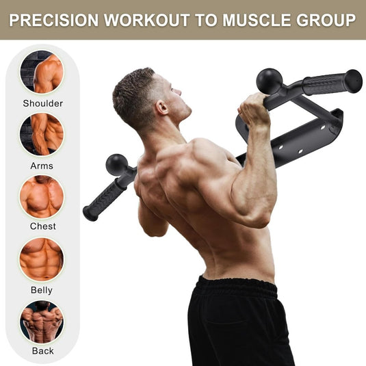 Optrekstang 95 cm voor wand plafond en balk tot 227 kg – pull-up bar – krachttraining - happygetfit.com