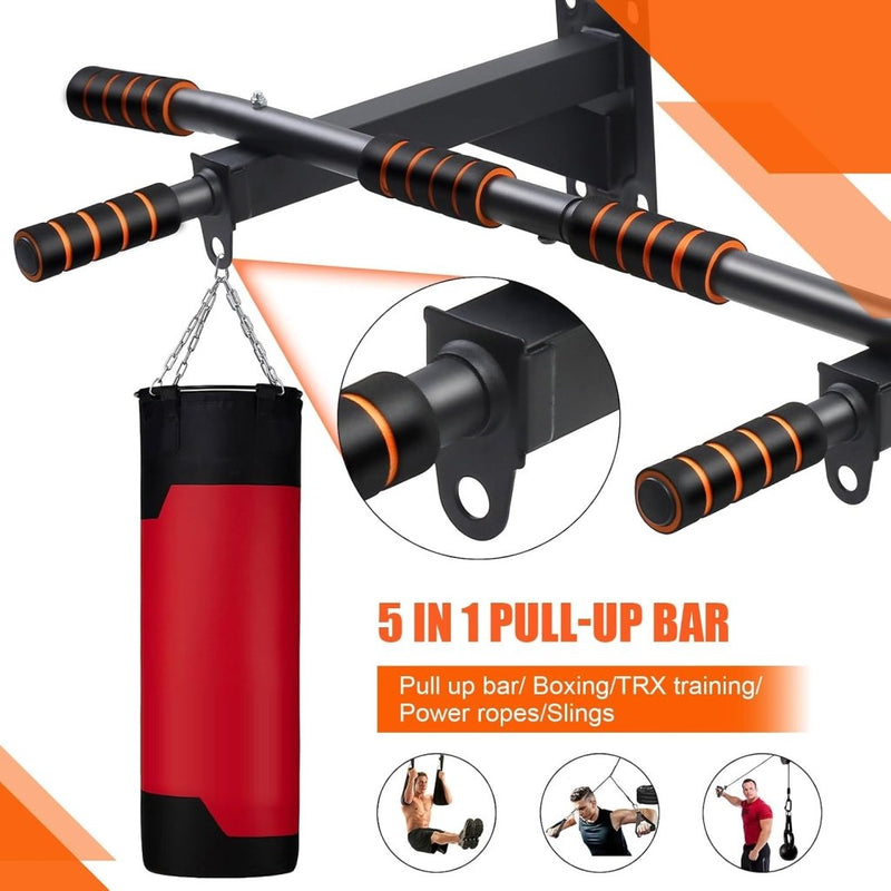 Laden Sie das Bild in Galerie -Viewer, Optrekstang voor deurkozijn 50-85 cm zonder boren tot 200 kg – pull-up bar – krachttraining - happygetfit.com
