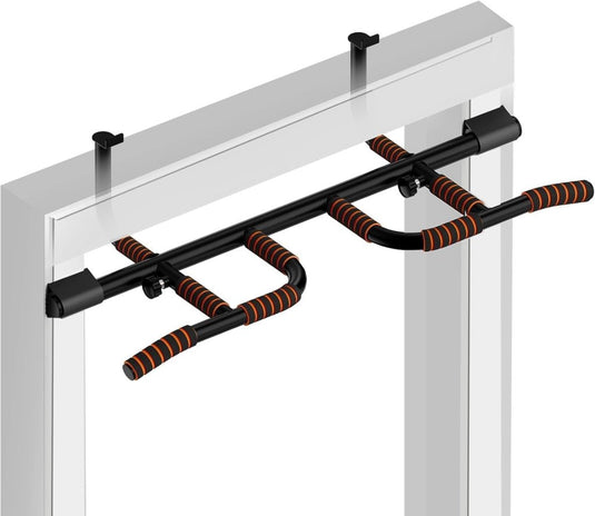Optrekstang voor deurkozijn zonder boren tot 200 kg met meerdere grepen – pull-up bar – calisthenics - happygetfit.com
