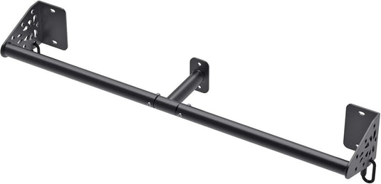 Optrekstang wandmontage 81 cm met gevoerde handgrepen tot 200 kg – pull-up bar – fitness stang - happygetfit.com