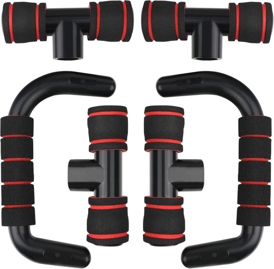 Opvouwbaar push-up board 24-in-1 met verstelbare handgrepen en antislip voetjes voor borst armen en schouders – opdruksteunen – krachttraining - happygetfit.com