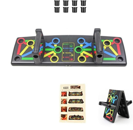 Opvouwbaar push-up board met handgrepen 14-in-1 - happygetfit.com