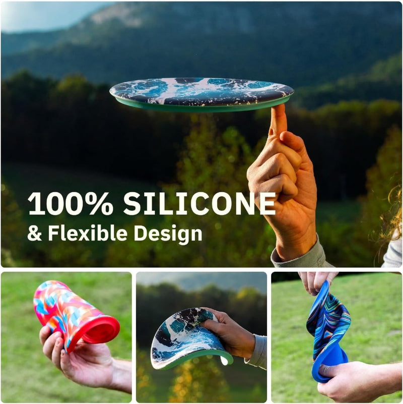 Load image into Gallery viewer, Opvouwbare frisbee van siliconen – zachte werpschijf voor kinderen en volwassenen - happygetfit.com
