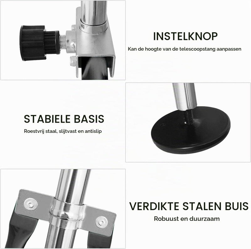 Chargez l'image dans la visionneuse de la galerie, Opvouwbare gymnastiekstang voor kinderen met verstelbare hoogte en mat – turnrek – trainingsstang - happygetfit.com
