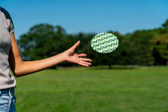 Opvouwbare siliconen frisbee 15 cm – zachte werpschijf voor binnen en buiten - happygetfit.com