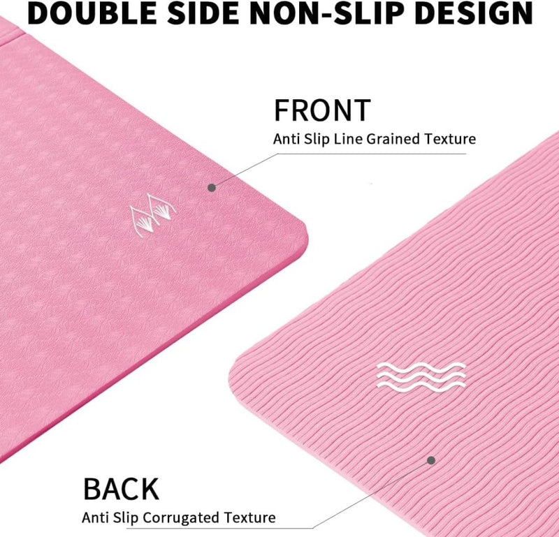 Laad afbeelding in Galerijviewer, Opvouwbare yogamat TPE antislip 6 mm - happygetfit.com

