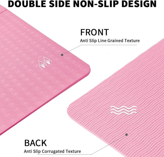 Opvouwbare yogamat TPE antislip 6 mm - happygetfit.com